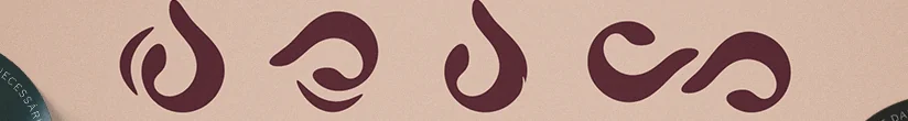 Os quatro símbolos da marca em vinho